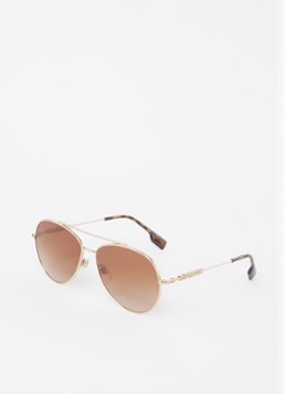 Burberry Dames Piloten zonnebril BE3147 Goud - Deal