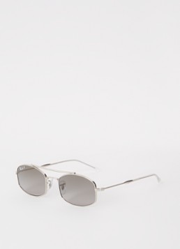 Ray-Ban Dames Piloten zonnebril gepolariseerd RB3719 Zilver - Deal