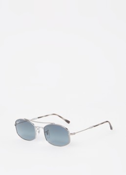 Ray-Ban Dames Piloten zonnebril gepolariseerd RB3719 Zilver - Deal