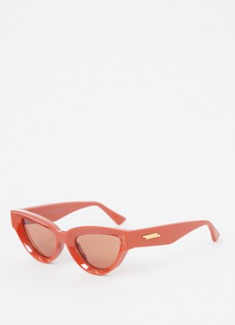 Bottega Veneta Dames Cat Eye zonnebril BV1249S Rood - Deal