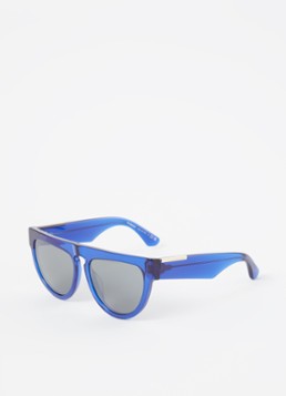 Burberry Dames Retro zonnebril BE4416U Kobaltblauw - Deal