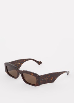 Gucci Heren Retro zonnebril GG1426S Donkerbruin - Deal