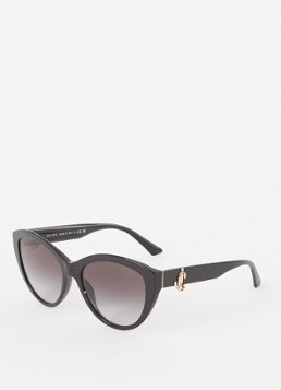 Jimmy Choo Dames Cat Eye zonnebril JC5007 Zwart - Deal