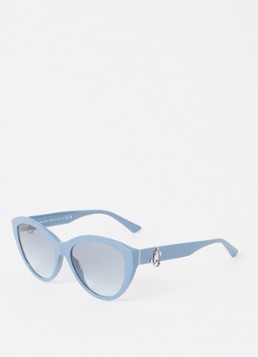 Jimmy Choo Dames Cat Eye zonnebril JC5007 Staalblauw - Deal
