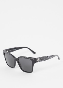 Jimmy Choo Dames Retro zonnebril JC5003 Zwart - Deal