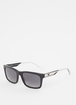 Armani Heren Wayfarer zonnebril gepolariseerd EA4224 Zwart - Deal