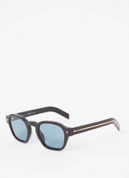 Prada Heren Wayfarer zonnebril gepolariseerd PRA16S Zwart - Deal