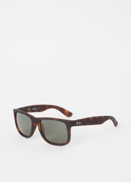 Ray-Ban Heren Justin zonnebril gepolariseerd RB4165 Donkerbruin - Deal