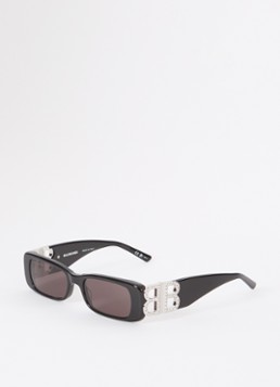 Balenciaga Dames Retro zonnebril BB0096S Zwart - Deal