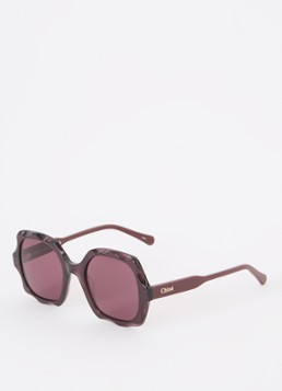 Chloé Dames Butterfly zonnebril CH0226S Aubergine - Deal