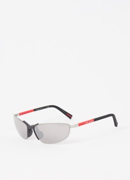 Prada Linea Rossa Heren Retro zonnebril PS55ZS Zilver - Deal