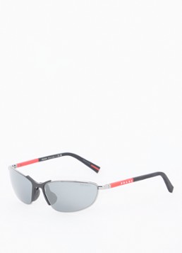 Prada Linea Rossa Dames Retro zonnebril PS55ZS Antraciet - Deal