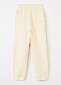 American Vintage Meisjes Izubird tapered fit joggingbroek met logo in de kleur Lichtgeel, maat: 13Y = 158