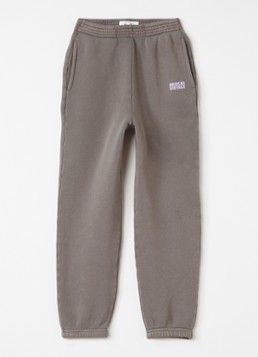 American Vintage Meisjes Izubird tapered fit joggingbroek met logo in de kleur Lichtbruin, maat: 9Y = 134