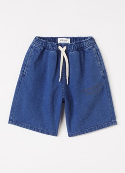 American Vintage Jongens Comow loose fit korte broek van denim in de kleur Indigo, maat: 3Y=98