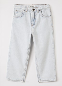 American Vintage Jongens Joybird straight leg jeans in de kleur Lichtblauw, maat: 9=134