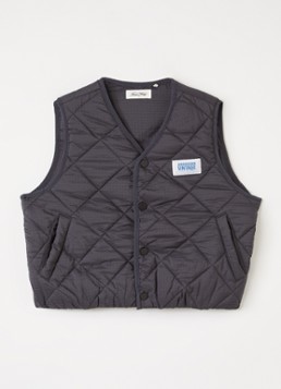 American Vintage Jongens Yupibam bodywarmer met quilt patroon in de kleur Antraciet, maat: XL