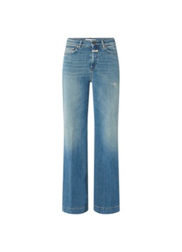 CLOSED Dames Glow Up high waist flared jeans met lichte wassing in de kleur Indigo