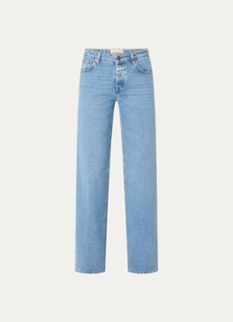 CLOSED Dames Gillan high waist flared jeans met lichte wassing in de kleur Indigo