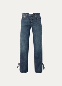 CLOSED Dames Gillan mid waist straight leg jeans met donkere wassing in de kleur Indigo