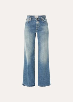 CLOSED Dames Gillan mid waist loose fit jeans met lichte wassing in de kleur Indigo