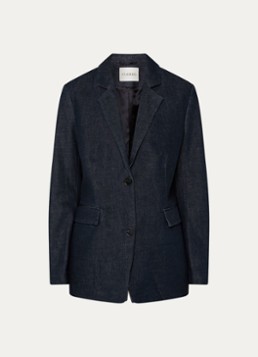 CLOSED Dames Lola blazer van denim in de kleur Donkerblauw