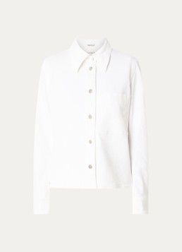 CLOSED Dames Spijkerjas met borstzak in de kleur Wit