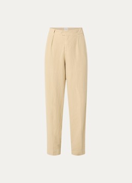 CLOSED Dames Mawson high waist loose fit pantalon met steekzakken in de kleur Creme