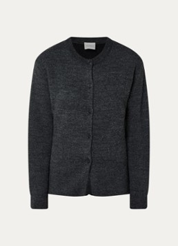CLOSED Dames Fijngebreid vest van wol in de kleur Zwart
