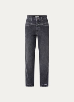 CLOSED Dames Pedal Pusher slim fit jeans met gekleurde wassing in de kleur Antraciet