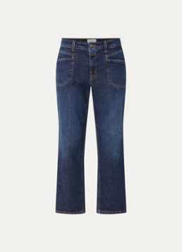 CLOSED Dames Mira-X mid waist straight leg jeans met medium wassing in de kleur Indigo