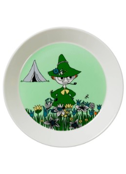 Arabia Snufkin Moomin gebaksbordje 19 cm Groen - Deal