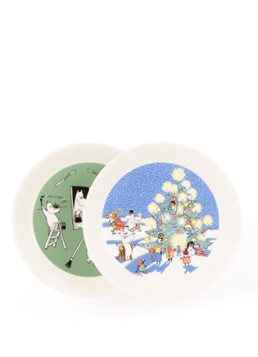 Arabia Moomin Collector's Plate 7/10 ontbijtbord 19 cm set van 2 Multicolor - Deal