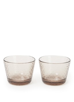 Iittala Tundra drinkglas 16 cl set van 2 Bruin - Deal