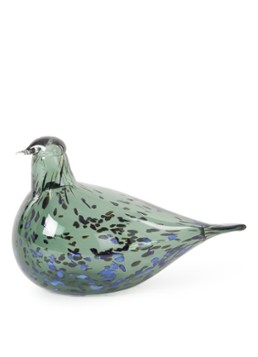 Iittala Birds By Toikka Reed Warbler vogel van glas 13 cm Donkergroen
