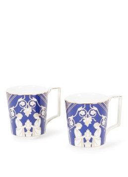 Wedgwood Renaissance Gold kopje 30 cl set van 2 Donkerblauw - Deal