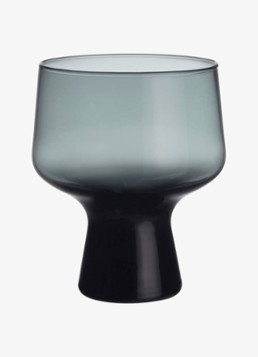 Iittala Solare bokaal 29 cl staalgrijs set van 2 Donkergrijs