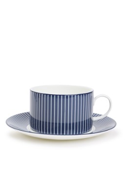 Wedgwood Gio kop en schotel 22 cl Donkerblauw - Deal