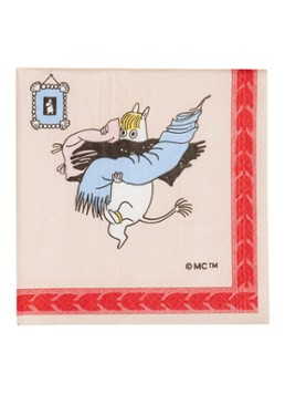 Moomin Arabia Moomin Holiday Rush servet 33 cm Rood - Deal