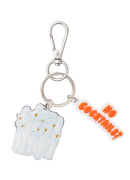 Moomin Arabia Dames Moomin Party Queue sleutelhanger in de kleur Zilver