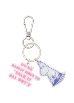 Moomin Arabia Dames Moomin Talk it all Out sleutelhanger in de kleur Zilver