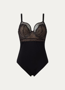 PrimaDonna Dames Sophora body met kant in de kleur Zwart