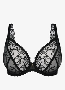 PrimaDonna Dames Solisse plunge bh met borduring in de kleur Zwart