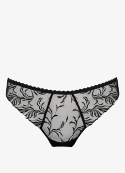 PrimaDonna Dames Solisse string met borduring in de kleur Zwart