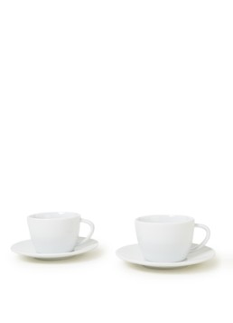 JURA Cappuccino kop en schotel set van 2 Wit - Deal