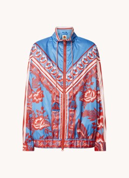 Farm Rio Dames Lace Garden jack met steekzakken in de kleur Blauw