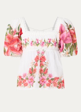 Farm Rio Dames Tuniek met bloemenprint in de kleur Roze