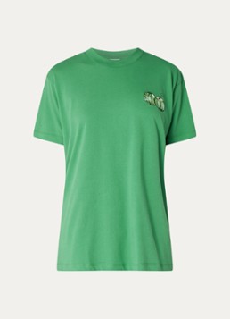Farm Rio Dames T-shirt met front- en backprint in de kleur Groen