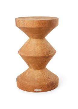 POLSPOTTEN Zig Zag kruk 45 cm Bruin - Deal