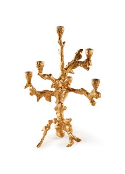 POLSPOTTEN Appelboom kandelaar 53 cm Goud - Deal
